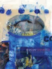 Daydream by Jean Day, Book Cover, a mixed media painting predominantly cobalt and cornflower blue