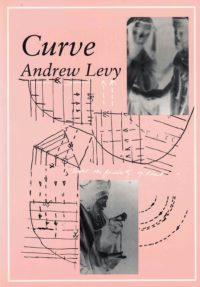 cover by Curve by Andrew Levy; two smaller vertical rectangular b&w image negatives of nuns or saints, pink background with black line drawings with curves, lines, and arrows