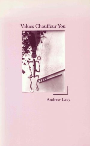 cover of Values Chauffer You by Andrew Levy, light pink background with human chaped figure with a paddle ball racquet for a head